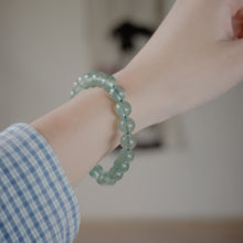 Load image into Gallery viewer, Green Strawberry Quartz Bracelet with beautiful mixed quartz color. A beautiful gift for your loved one,wear every day,unique style,Chinese Valentine&#39;s Day,suitable for traveling.綠草莓晶手鍊， 每一條都是獨一無二混合水晶配搭，能改善緊張關係、提升人緣，招財旺財，幫助事業，最佳送禮選擇，生日禮物。彈力線設計，可調節長度，適合天天配戴。
