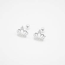 Load image into Gallery viewer, 925純銀｜鑲鑽皇冠轉珠耳環 Crown Crystal Earrings｜E383
