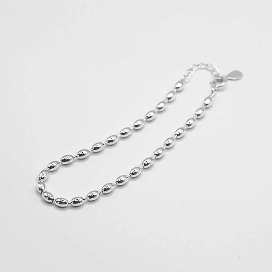 925 純銀大雨點手鏈 Big raindrop bracelet in 925 Sterling Silver. Basic bracelet which can mix and match all of your daily dress.