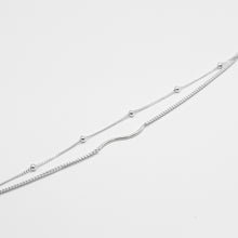 Load image into Gallery viewer, 925 Sterling Silver wavy bar bracelet with adjustable extension chain. Stylish design. 925 純銀經典波浪雙行手鏈，永遠不退流行的波浪手鏈
