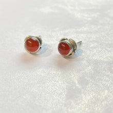 Load image into Gallery viewer, 925純銀｜天然紅玉髓耳環 Carnelian Earrings｜E352
