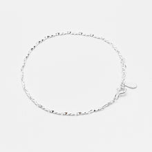 Load image into Gallery viewer, 925 sterling silver irregular chain bracelet with adjustable extension chain. simple style,Unique gift,graduation gift,BBF,for goodfriend,wear every day.925純銀不規則線條手鏈，簡約精緻，適合日常搭配，加分飾品，適合送禮，簡單風格好駕馭，紀念日禮物，聖誕節禮物，生日禮物首選。
